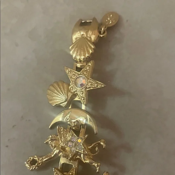 Kirks Folly Gold Charm Bracelet Watch - Picture 4 of 8